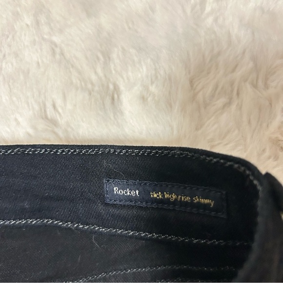 Citizens of Humanity Rocket High Rise Wax Coated Leatherette Skinny Jeans - Picture 12 of 14